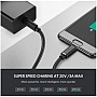 ���� ������ USB-C to USB-C 1.0m US286 3A Black Ugreen (50997)