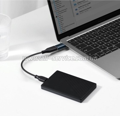 ������� OTG USB 3.1 AF to USB-C blue Baseus (ZJJQ000003)
