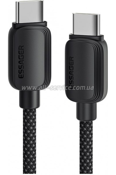 ���� ������ USB-C to USB-C 2.0m 100W black Essager (EXCTT1-WLA01-P)