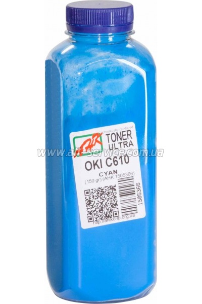 Тонер АНК OKI C610 бутль 150г Cyan (1505366) Тонер АНК OKI C610 бутль 150г Cyan (1505366)
