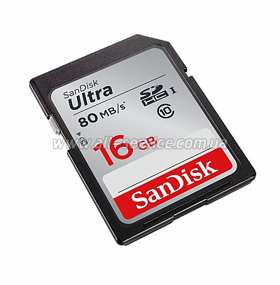 ����� ������ 16GB SanDisk Ultra SDHC Class 10 UHS-I (SDSDUNC-016G-GN6IN)