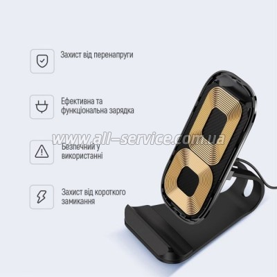  ColorWay Wireless Stand 15W Black (CW-CHW31Q-BK)