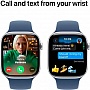 - Apple Watch Series 10 GPS 46mm Silver Aluminium Case with Denim Sport Band - S/M (MWWL3QH/A)