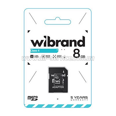   Wibrand 8GB microSD class 4 (WICDC4/8GB-A)