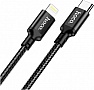 ���� ������ USB-C to Lightning 2.0m 3A 20W nylon X14 black HOCO (6931474752208)