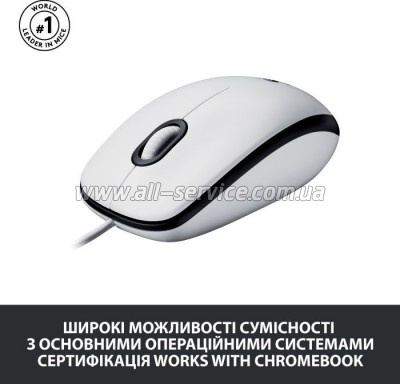  Logitech M100 USB White (910-006764)