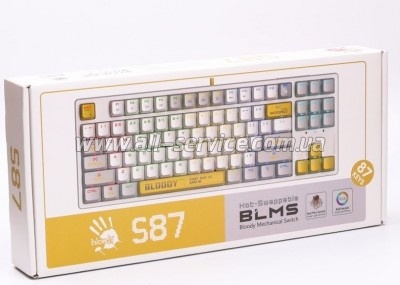  A4Tech Bloody S87 RGB BLMS TKL USB Energy Red (4711421993845)