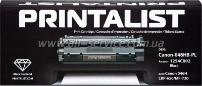Картридж PRINTALIST Canon 046H Canon LBP-650/ MF-730 аналог 1254C002 Black (Canon-046HB-PL) Картридж PRINTALIST Canon 046H Canon LBP-650/ MF-730 аналог 1254C002 Black (Canon-046HB-PL)
