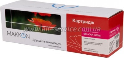 �������� Makkon Canon MF742/ MF744/ MF746/ LBP663/ LBP664 ������ Canon 055/ 3018C002 magenta (MN-CAN-055M)