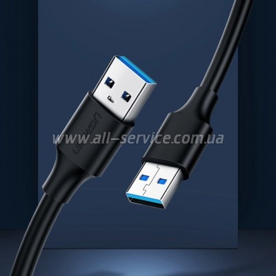 ���� ������ USB 2.0 AM/AM 1.5m US102 black Ugreen (10310)