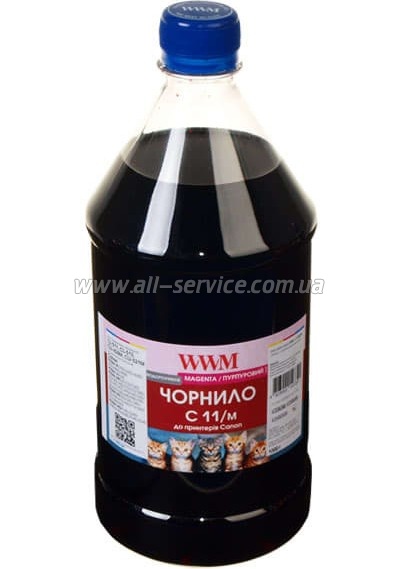 Чернила WWM для Canon CLI-521B/ CLI-426B 1000г Magenta Водорастворимые (C11/M-4) Чернила WWM для Canon CLI-521B/ CLI-426B 1000г Magenta Водорастворимые (C11/M-4)