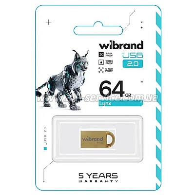  Wibrand 64GB lynx Gold USB 2.0 (WI2.0/LY64M2G)