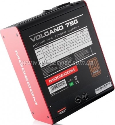  Modecom 750W VOLCANO (ZAS-MC85-SM-750-ATX-VOLCA)