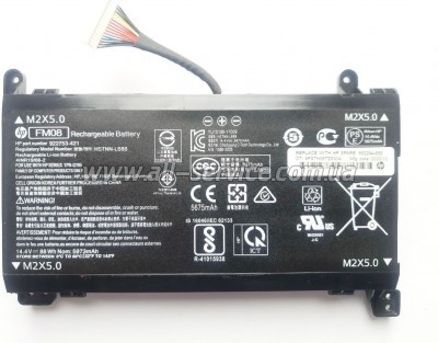 Аккумулятор для ноутбука HP Omen17-anHSTNN-LB8B (16-pin), 5973mAh (86Wh), 8cell, 14.4V, (A47693) Аккумулятор для ноутбука HP Omen17-anHSTNN-LB8B (16-pin), 5973mAh (86Wh), 8cell, 14.4V, (A47693)
