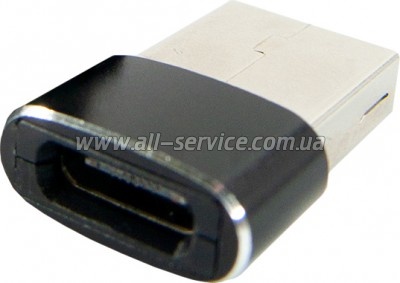 ������� Type-C (male) to USB (female) black Dengos (ADP-021)