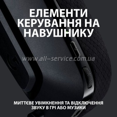  Logitech G535 Lightspeed Wireless Gaming Headset Black (981-000972)