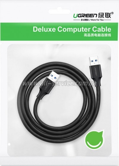 ���� ������ USB 2.0 AM/AM 1.5m US102 black Ugreen (10310)