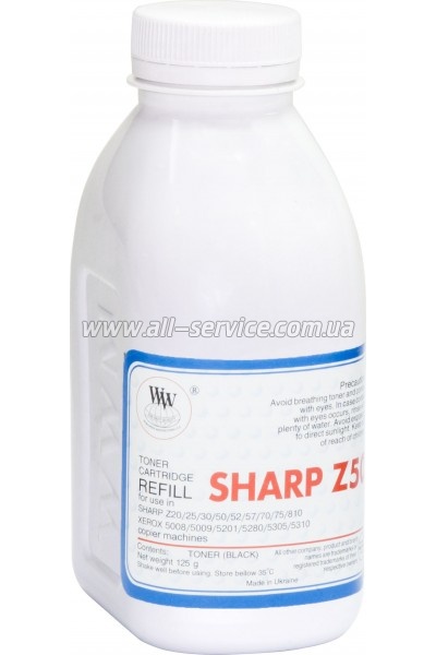 Тонер WWM Sharp Z20/ Z25/ Z30/ Z50/ Z52/ Z55/ Z57/ Z70/ Z75/ Z77 бутль 125г (TB10) Тонер WWM Sharp Z20/ Z25/ Z30/ Z50/ Z52/ Z55/ Z57/ Z70/ Z75/ Z77 бутль 125г (TB10)