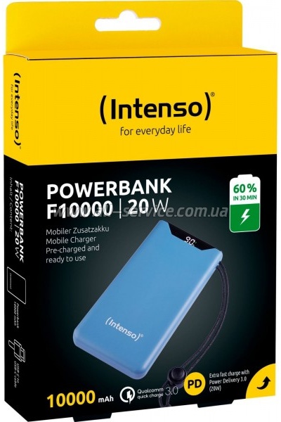   Intenso F10000 10000mAh QC/3.0 blue (7332035)