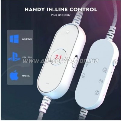 �������� Fifine H6 RGB 7.1 White (H6W)