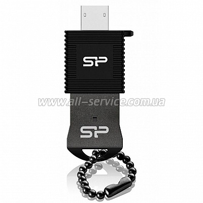  Silicon Power 64GB USB Touch T01 Black + chain (SP064GBUF2T01V1K)