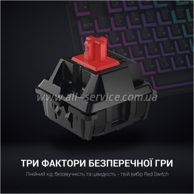  GamePro MK80R Red Switch RGB USB Black (MK80R)