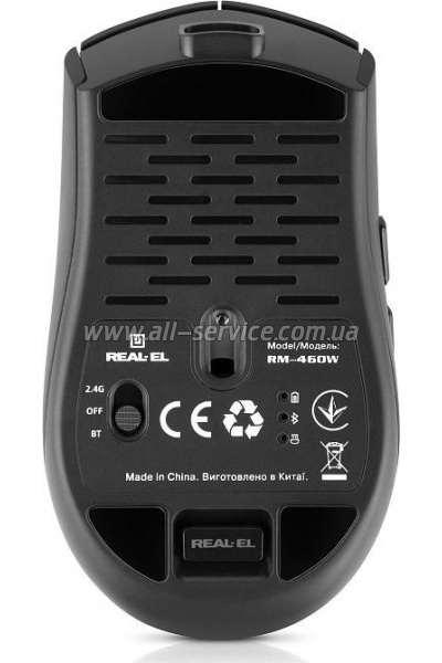  REAL-EL RM-460W Wireless/Bluetooth Black (EL123200048)