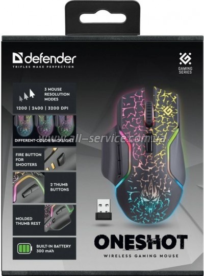  Defender Oneshot GM-067 Wireless Black (52067)