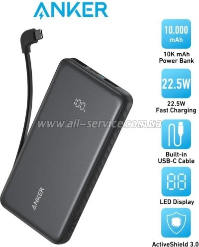 ������� ������������� Anker 10000mAh PD 22.5W black (A110DH11)