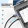 ���� ������ USB 2.0 AM to USB-C 2.0m US288 Aluminum Braid Black Ugreen (60128)