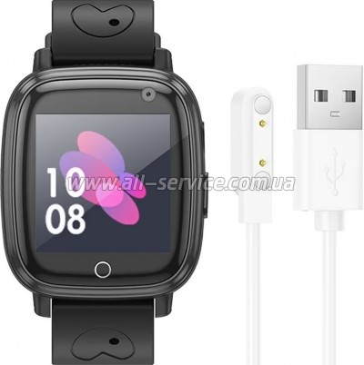 - HOCO Y100 children watch with call function Black (6942007625623)