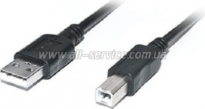    USB 2.0 AM/ BM 3.0m Pro black REAL-EL (EL123500027)