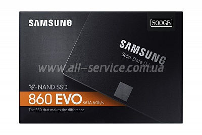 SSD  Samsung 860 EVO 500GB 2.5" SATA V-NAND 3bit MLC (MZ-76E500BW)