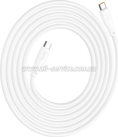 ���� ������ USB-C to USB-C 2.0m 240W TPE X93 white HOCO (6931474790743)