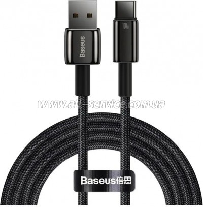 ���� ������ USB 2.0 AM to USB-C 2.0m 100W black Baseus (CAWJ000101)