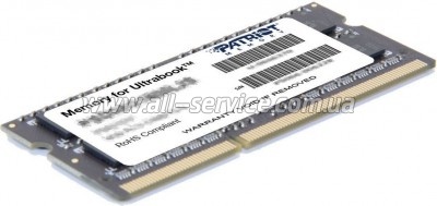    SoDIMM DDR3L 8GB 1600 MHz Patriot (PSD38G1600L2S)