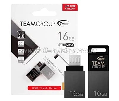  Team 16GB M151 Gray USB 2.0 OTG (TM15116GC01)