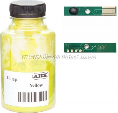 Тонер + чип АНК Xerox Phaser 6600 бутль 120г Yellow (3202903) Тонер + чип АНК Xerox Phaser 6600 бутль 120г Yellow (3202903)