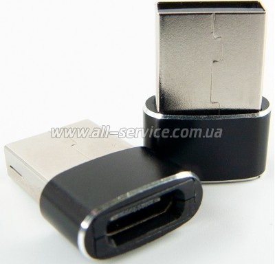 ������� Type-C (male) to USB (female) black Dengos (ADP-021)