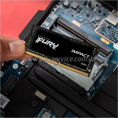 ������ ������ ��� �������� SoDIMM DDR4 16GB 3200 MHz Impact Kingston Fury (ex.HyperX) (KF432S20IB/16)