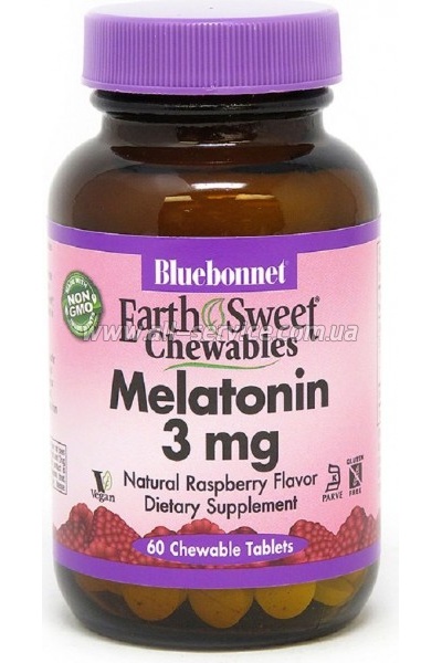  Bluebonnet Nutrition , Melatonin, 3 , EarthSweet,  , 60 (BLB0993)