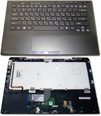 Клавиатура NB SONY VAIO VPC-SA BLACK RU BackLight (с крышкой, тачпэдом, сканером отпечатков пальцев) Клавиатура NB SONY VAIO VPC-SA BLACK RU BackLight (с крышкой, тачпэдом, сканером отпечатков пальцев)