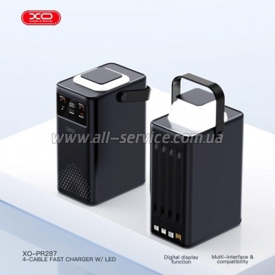 ������� ������������� XO 80000mAh PD 20W black (XO-PR287-BK)