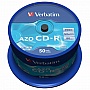  CD Verbatim 700Mb 52x Cake box 50 Crystal (43343)