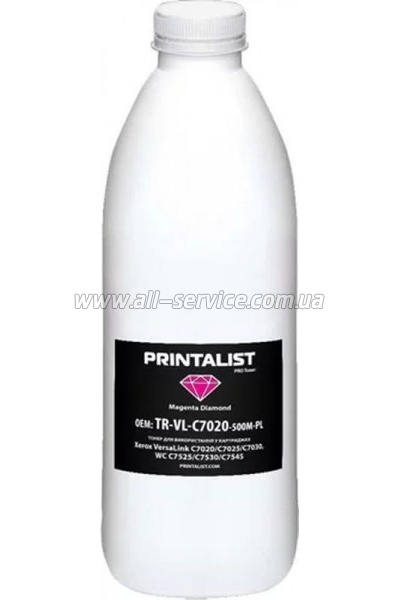 Тонер PRINTALIST Xerox VersaLink C405/ C405N/ C405DN бутль 500г Magenta (TR-VL-C500-500M-PL) Тонер PRINTALIST Xerox VersaLink C405/ C405N/ C405DN бутль 500г Magenta (TR-VL-C500-500M-PL)