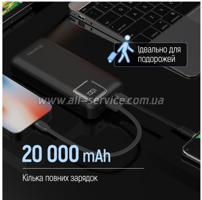 ������� ������������� ColorWay 20000mAh Optimal Power PD 22.5W Black (CW-PB200LPB5BK-PDD)