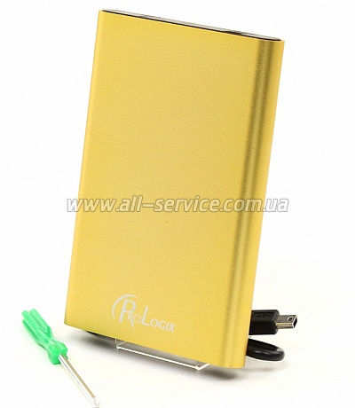   ProLogix   SATA HDD 2.5", USB 2.0, Gold (BS-U25F)