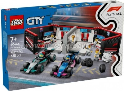 ����������� LEGO City ����� F1 � ���������� Mercedes-AMG � Alpine (60444)