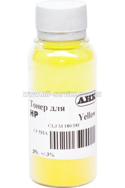 Тонер АНК HP CLJ M180/ 181 бутль 35г Yellow (1505180) Тонер АНК HP CLJ M180/ 181 бутль 35г Yellow (1505180)