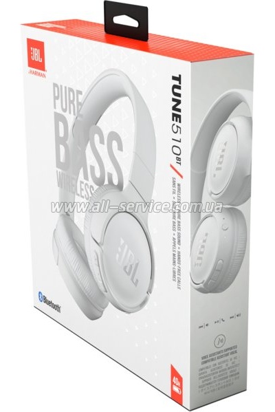  JBL Tune 510BT White (JBLT510BTWHTEU)